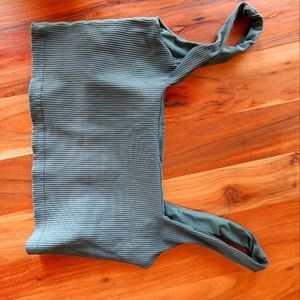 Glyder xl green tank bra